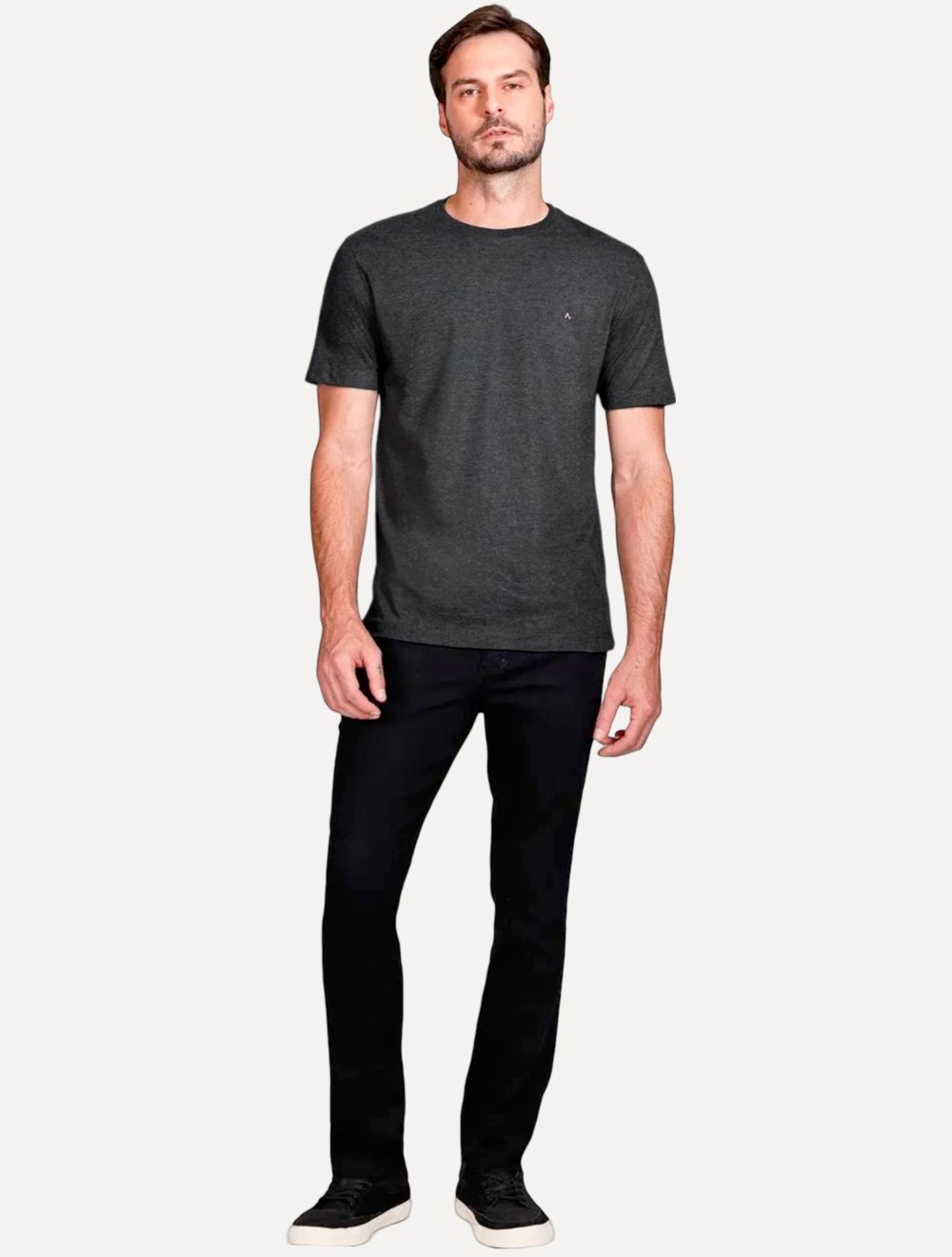 Kit Camisetas Aramis/Tommy Hilfiger | Grafite Mescla/Preta