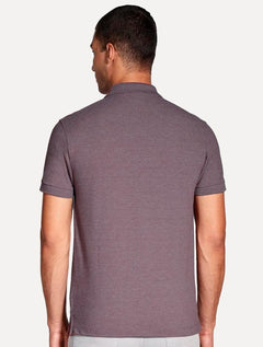 Polo Aramis Masculina Regular Basic Piquet Roxo Mescla