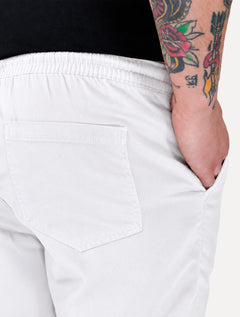 Short Calvin Klein Jeans Masculino Color Cós Elástico Black Logo Branco