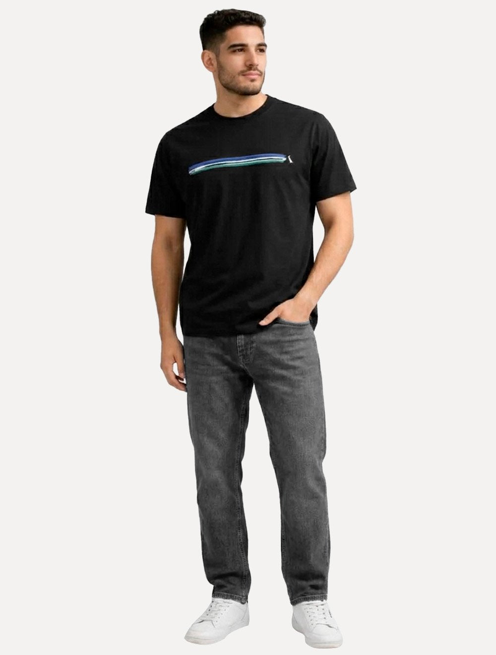Camiseta Reserva Masculina Regular Thin Brushed Preta