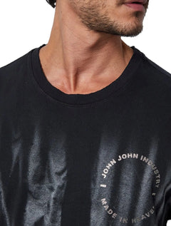 Camiseta John John Masculina Relaxed Two Tigers Preta