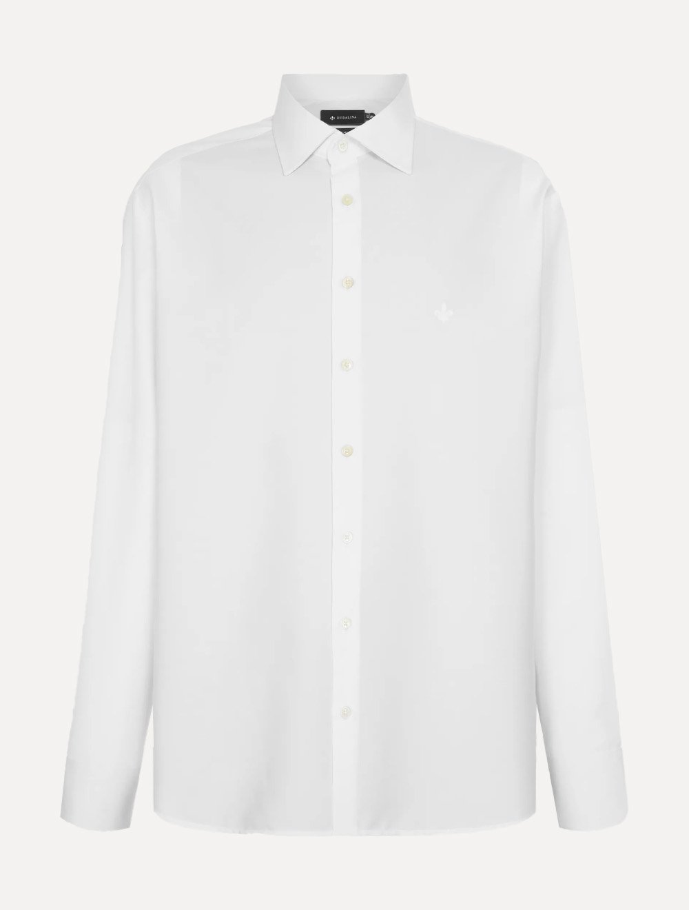 Camisa Dudalina Masculina Comfort Superfine Cotton Mono Logo Branco