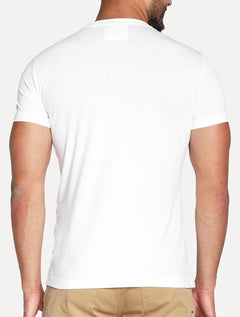 Camiseta Armani Exchange Masculina Essential Minimalist Micro Patch Branca