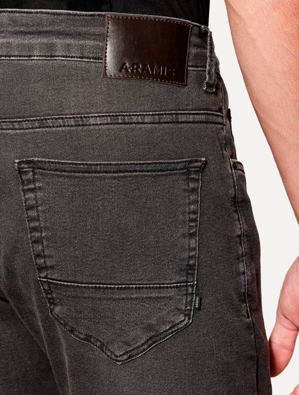 Calça Aramis Jeans Masculina Slim Stoned Preta