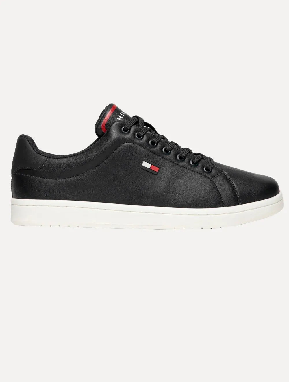 Tênis Tommy Hilfiger Masculino Flag Low Cut-Lace Up Preto