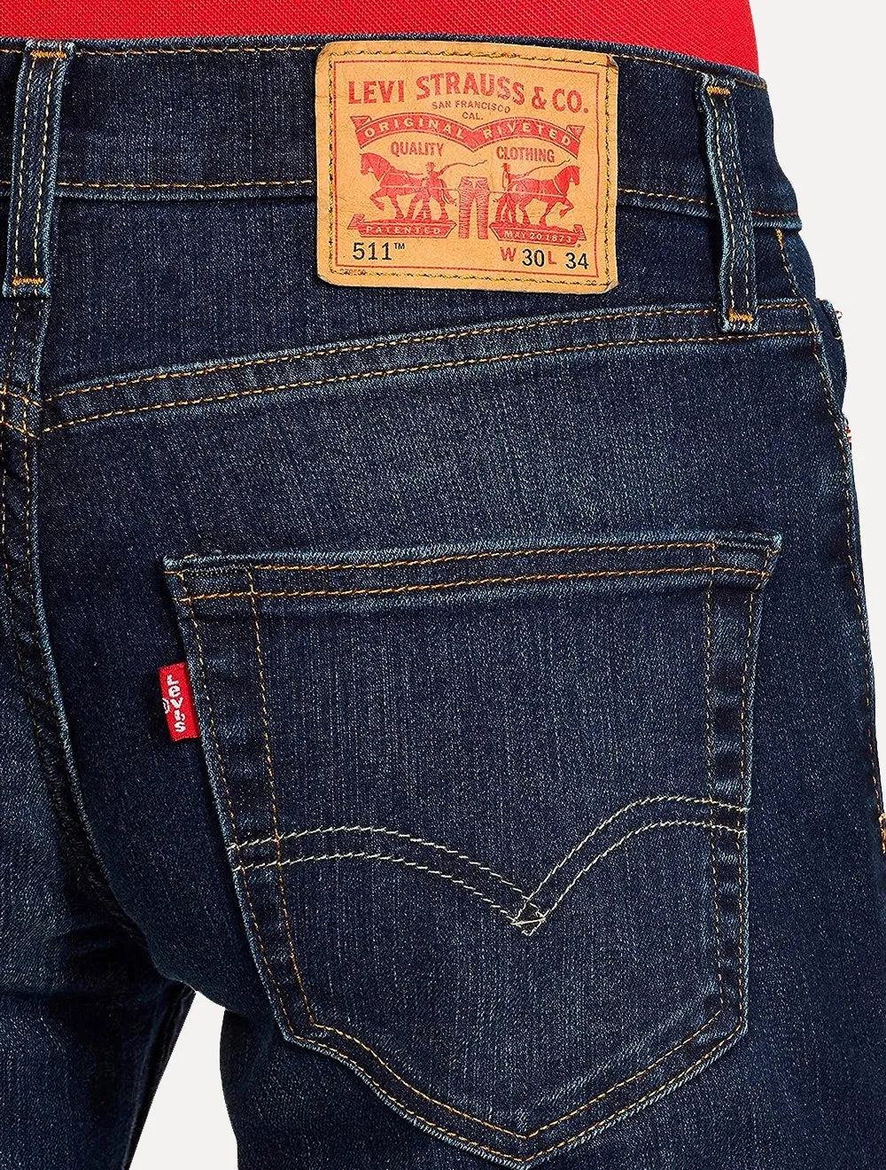 Calça Jeans Levis 511 Slim Stretch Dark Blue