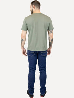 Camiseta Individual Slim Pima Soft Touch Logo Verde Médio