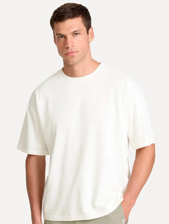 Camiseta John John Masculina Box Rubber Logo Off White