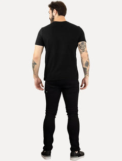 Camiseta Ellus Masculina Cotton Fine Originals Classic Rebel Soul Preta