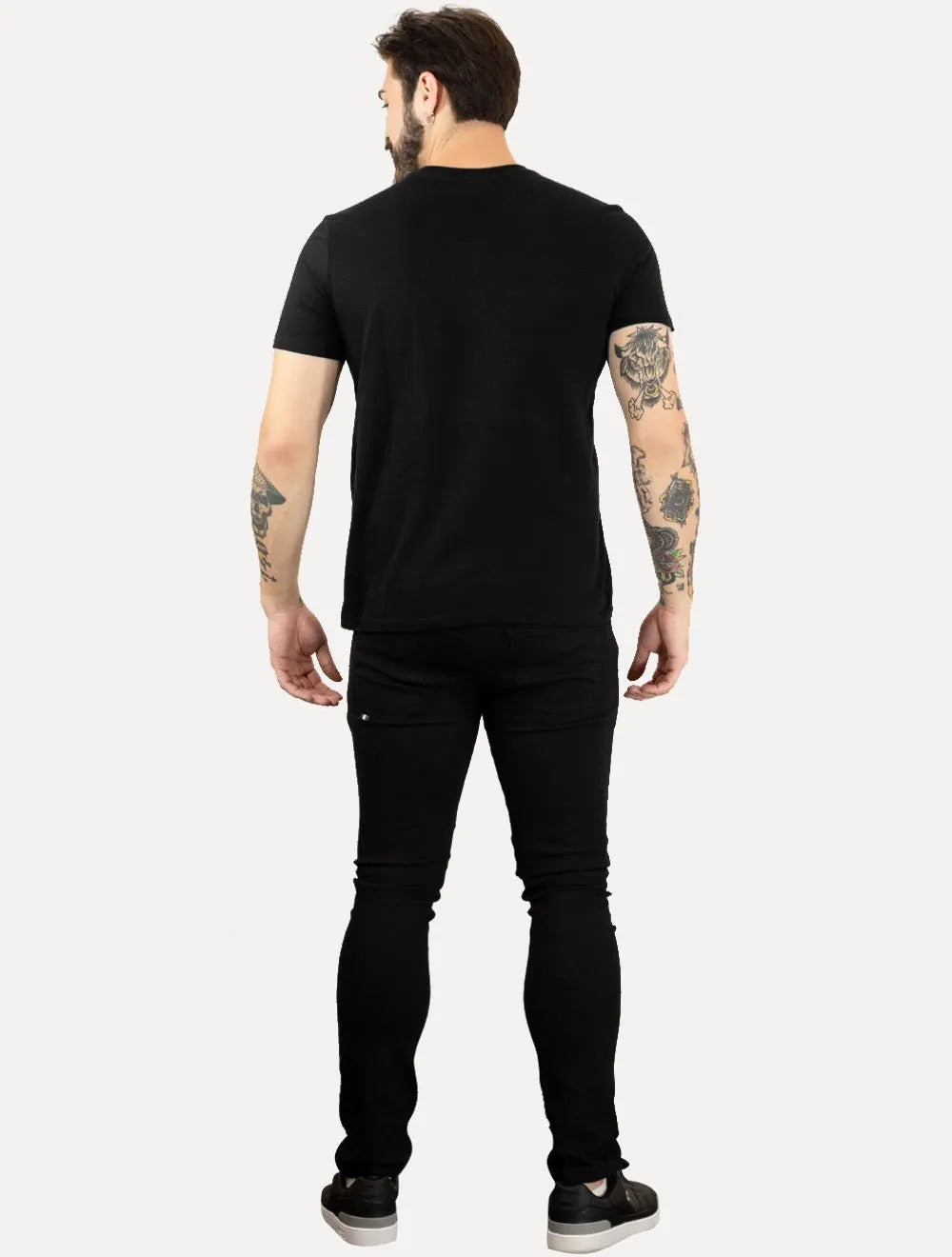 Camiseta Ellus Masculina Cotton Fine Originals Classic Rebel Soul Preta