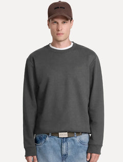 Moletom John John Masculino Crewneck Simple Cinza Médio