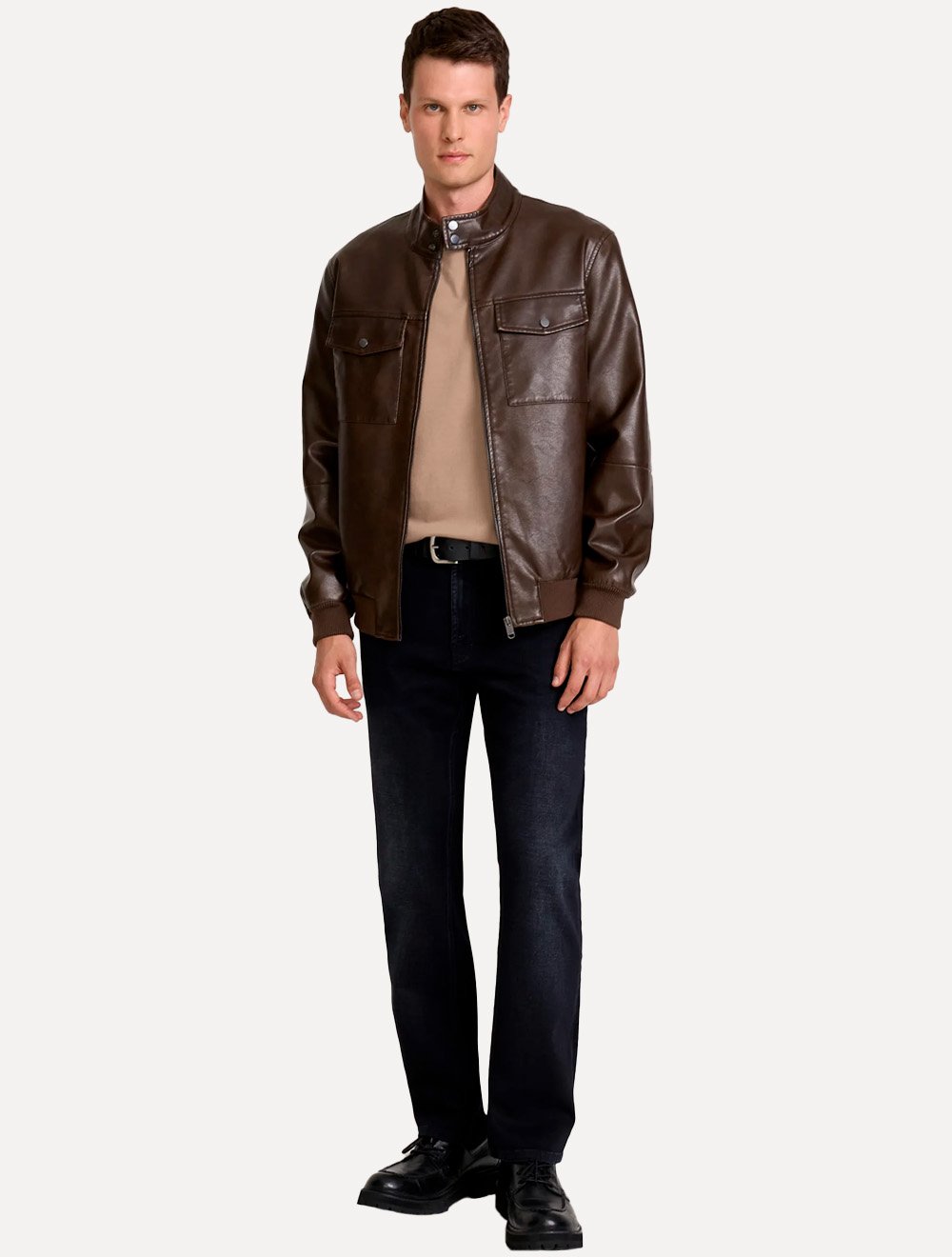 Camiseta John John Masculina Slim Fit One Cáqui Médio