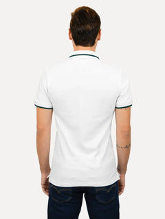 Polo Levis Masculina Slim Housemark Frieze Branca