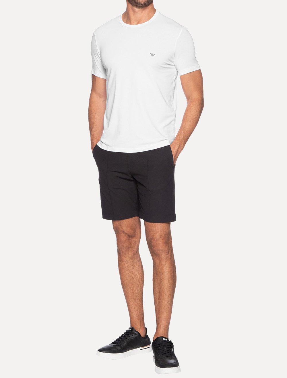 Kit Camisetas Emporio Armani Masculina C-Neck Branca