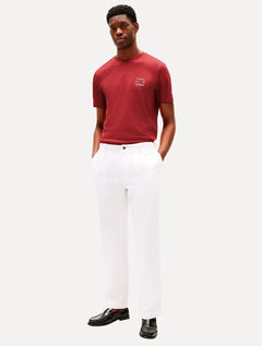 Camiseta Tommy Hilfiger Masculina Regular Stack Vermelho