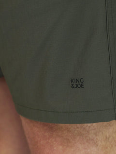 Bermuda King & Joe Masculina Nylon Flex Ripstop Verde Militar