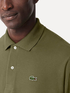 Polo Lacoste Masculina L.12.12 Verde Militar