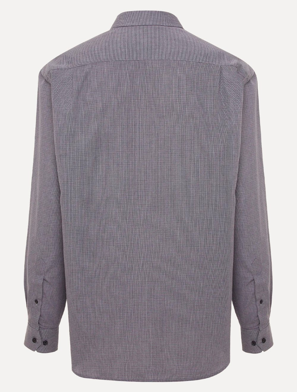 Camisa Dudalina Masculina Comfort Fit Superfine Cotton Beveled Cinza Escuro