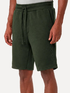 Bermuda John John Masculina Moletom Embossed Logo Verde Militar