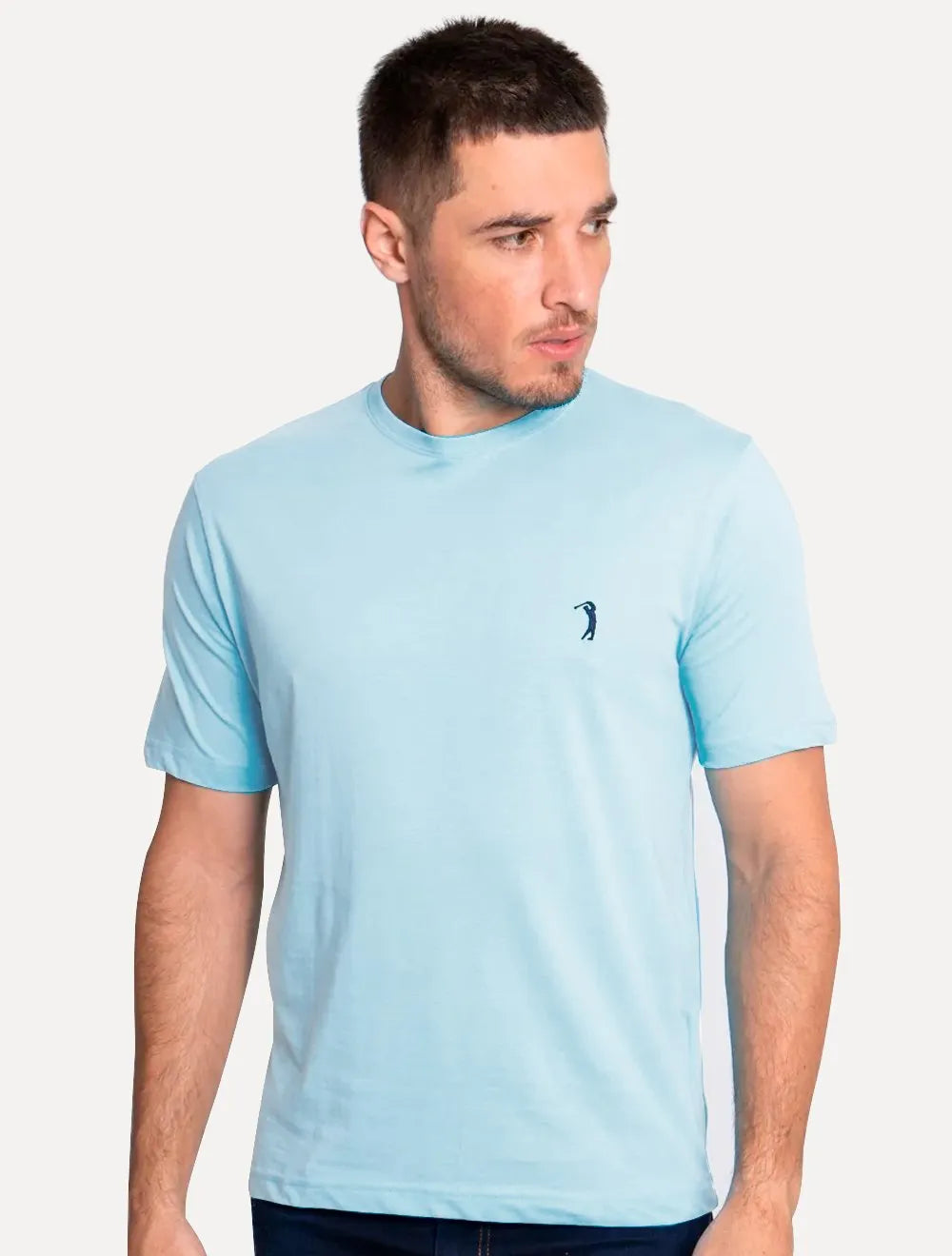 Camiseta Aleatory Masculina Navy Icon Azul Claro