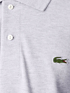 Polo Lacoste Masculina Classic Fit Mescla Azul Claro Mescla