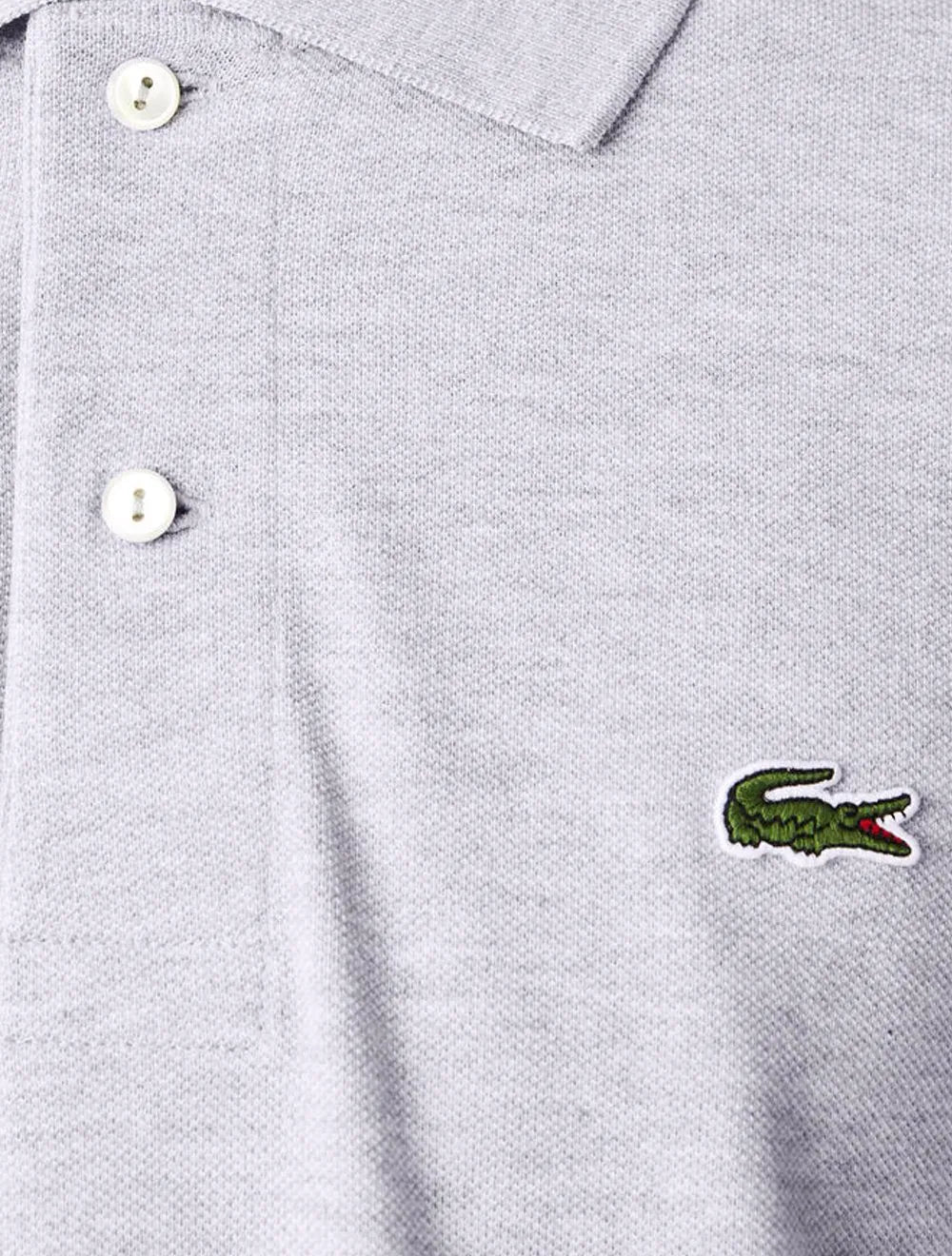 Polo Lacoste Masculina Classic Fit Mescla Azul Claro Mescla