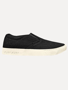 Tênis John John Masculino Slip On Miami Canvas Off Preto