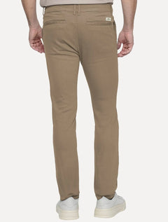 Calça King & Joe Sarja Masculina Slim Cáqui