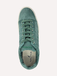 Tênis Nautica Masculino Texitil Recorte Logo Fanton Verde