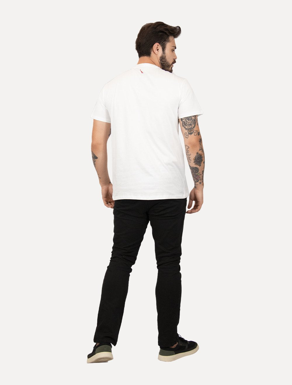 Camiseta Reserva Masculina Regular Greenk QR Code Branca