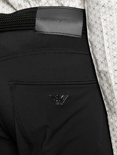 Calça Jeans Empório Armani Masculina J05 Regular Fit Preta