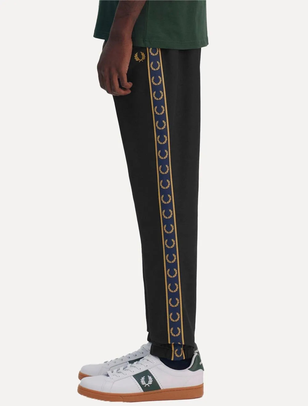 Calça Fred Perry Masculina Contrast Tape Track Azul Marinho