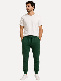 Calça John John Moletom Masculina Embossed Verde Escuro