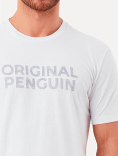 Camiseta Original Penguin Masculina Regular Logo Points Branca