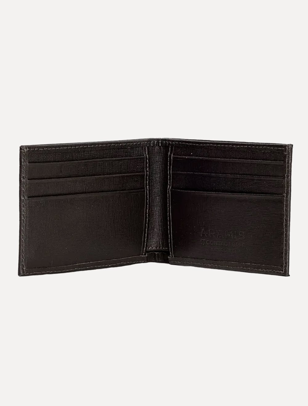 Carteira Aramis Masculina Couro Saffiano Marrom Café
