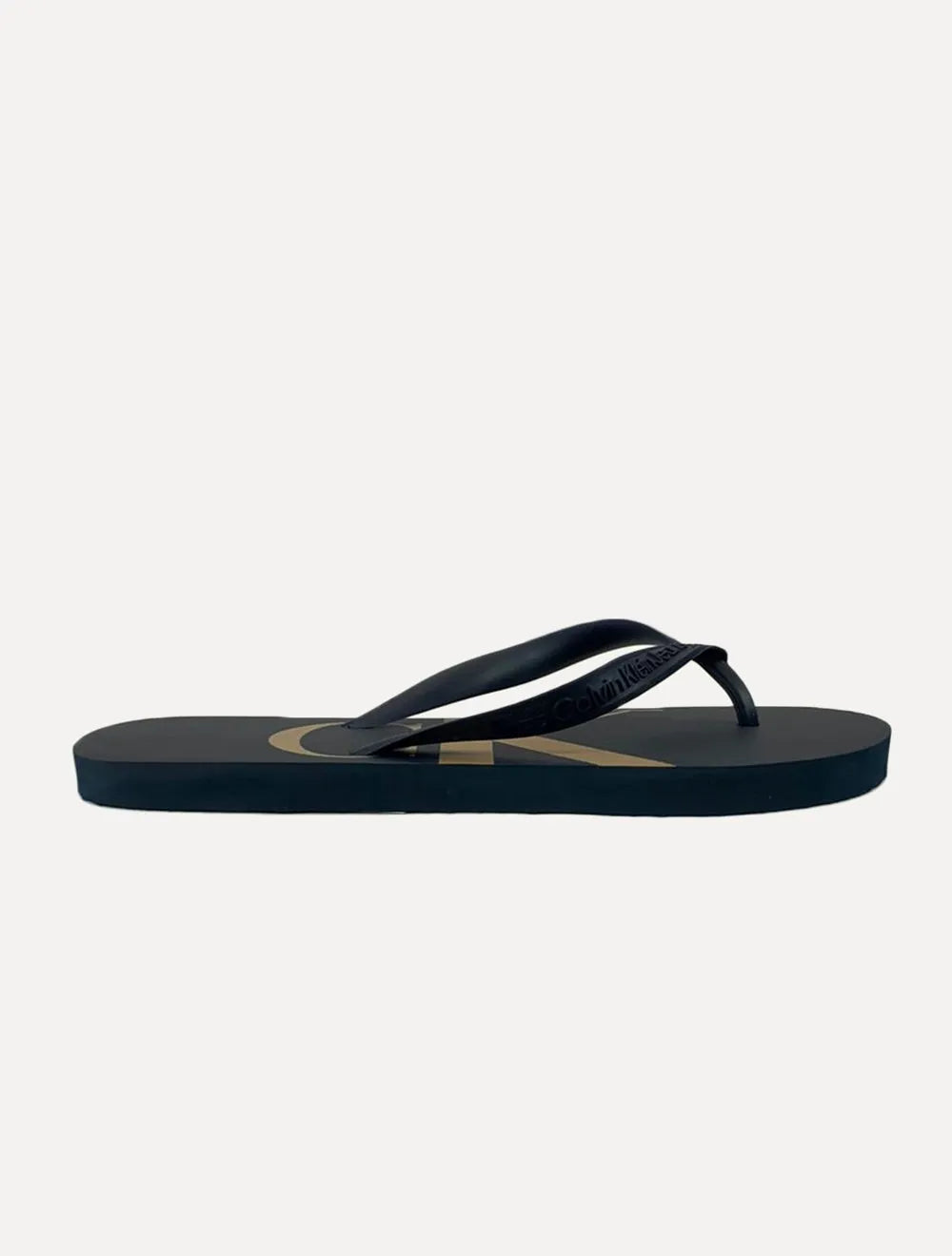 Chinelo Calvin Klein Jeans Logo Flow Azul Marinho