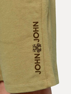 Bermuda John John Masculina Moletom Basic To Rock Verde Médio