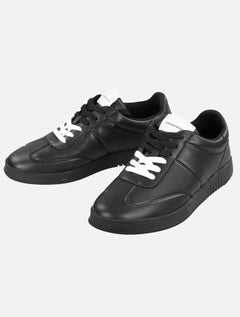 Tênis Empório Armani Masculino Couro Liso Preto