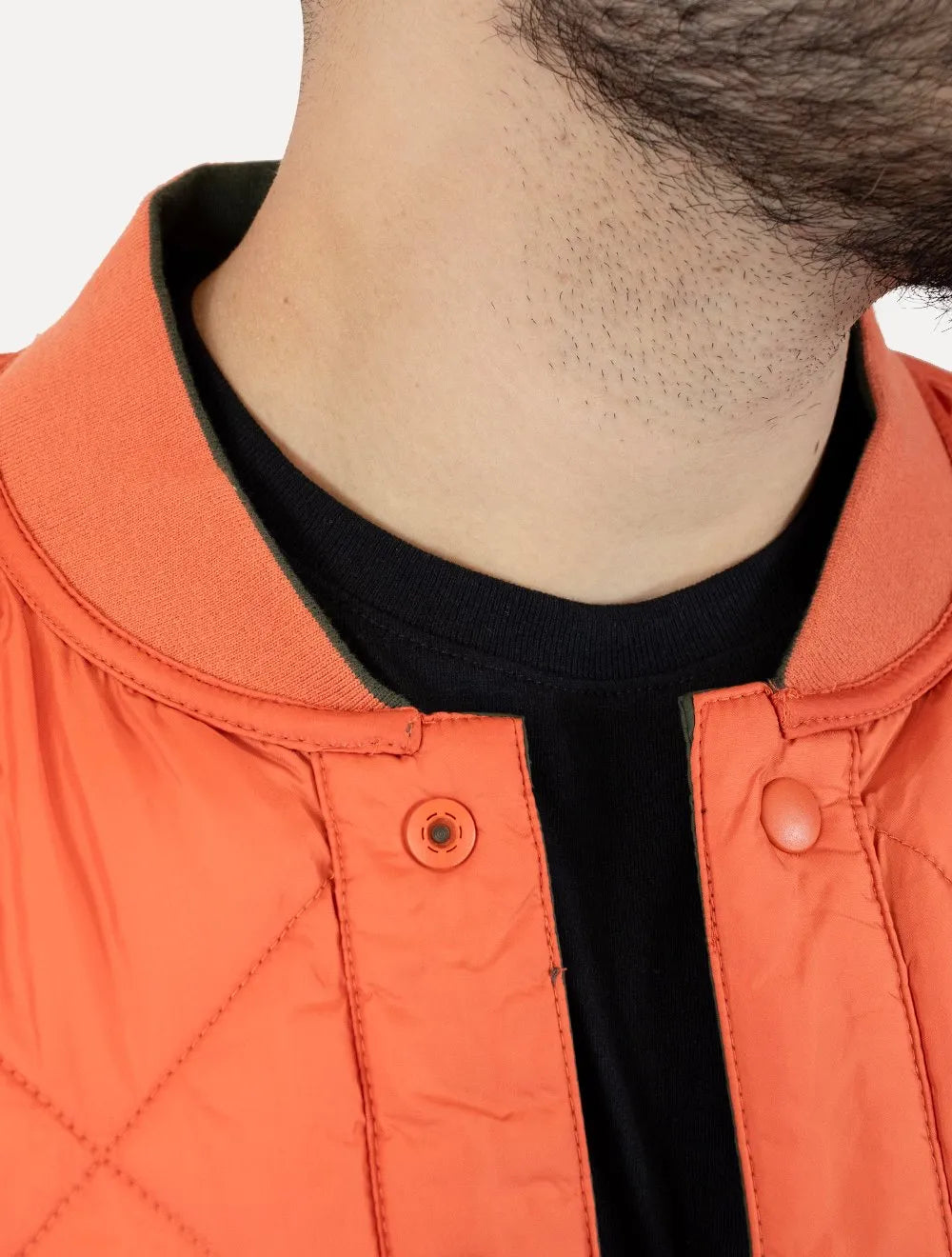 Jaqueta Calvin Klein Jeans Dupla Face Bomber Reversivel Verde Oliva