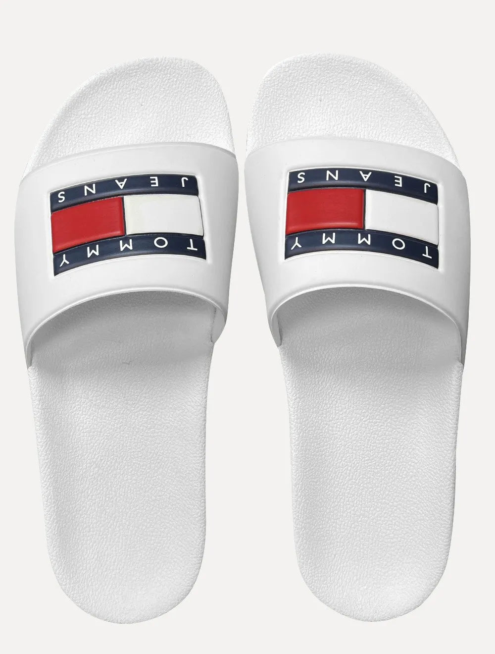 Chinelo Tommy Jeans Slide Essential Jeans Flag Pool Branco