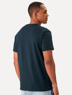 Camiseta Tommy Jeans Masculina Regular Signature Stripe Azul Marinho