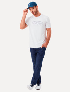 Camiseta Original Penguin Masculina Regular Logo Points Branca