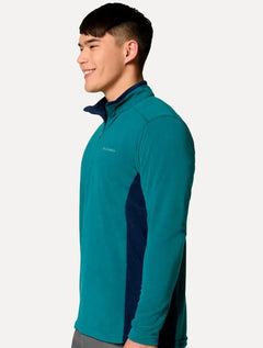 Blusa Columbia Masculina Klamath Range II Half Zip Verde
