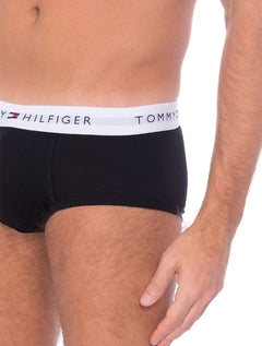 Cueca Tommy Hilfiger Cotton Stretch Brief Preta Pack 3UN