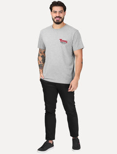 Camiseta Tommy Jeans Masculina Slim Font Play Cinza