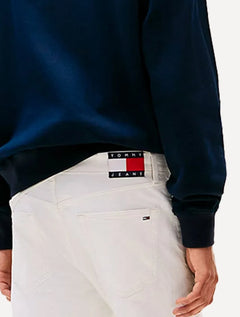 Calça Tommy Jeans Masculina Slim Scanton 5 Pockets Branca