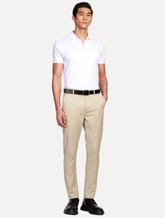 Polo Aramis Masculina Piquet Ziper All White Branca