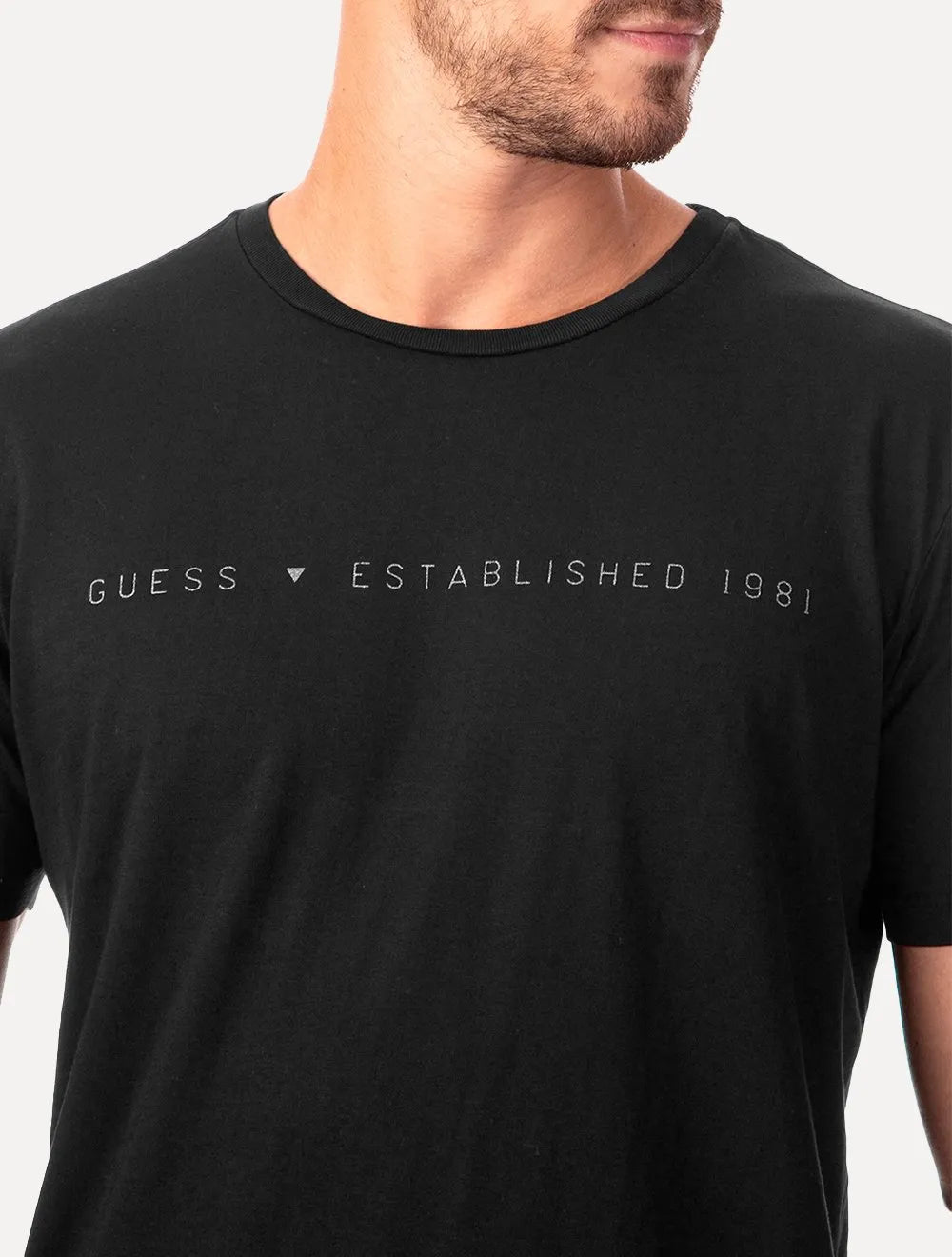 Camiseta Guess Masculina Est. 1981 Preta