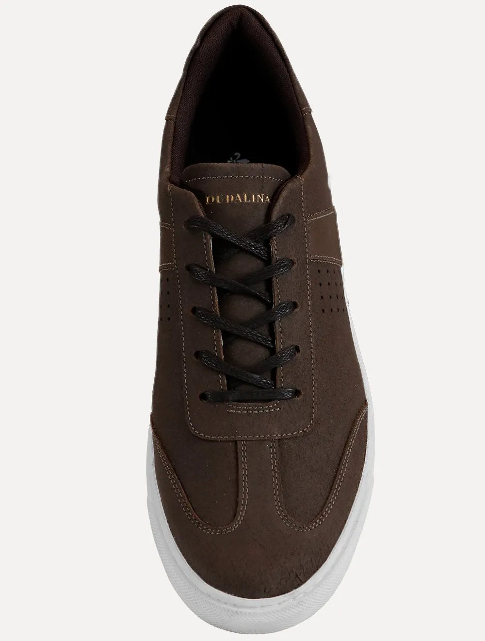 Tênis Dudalina Masculino SL Couro Hunter Marrom Café