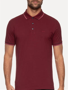 Polo Ellus Masculina Piquet Triple Short Signature Bordô